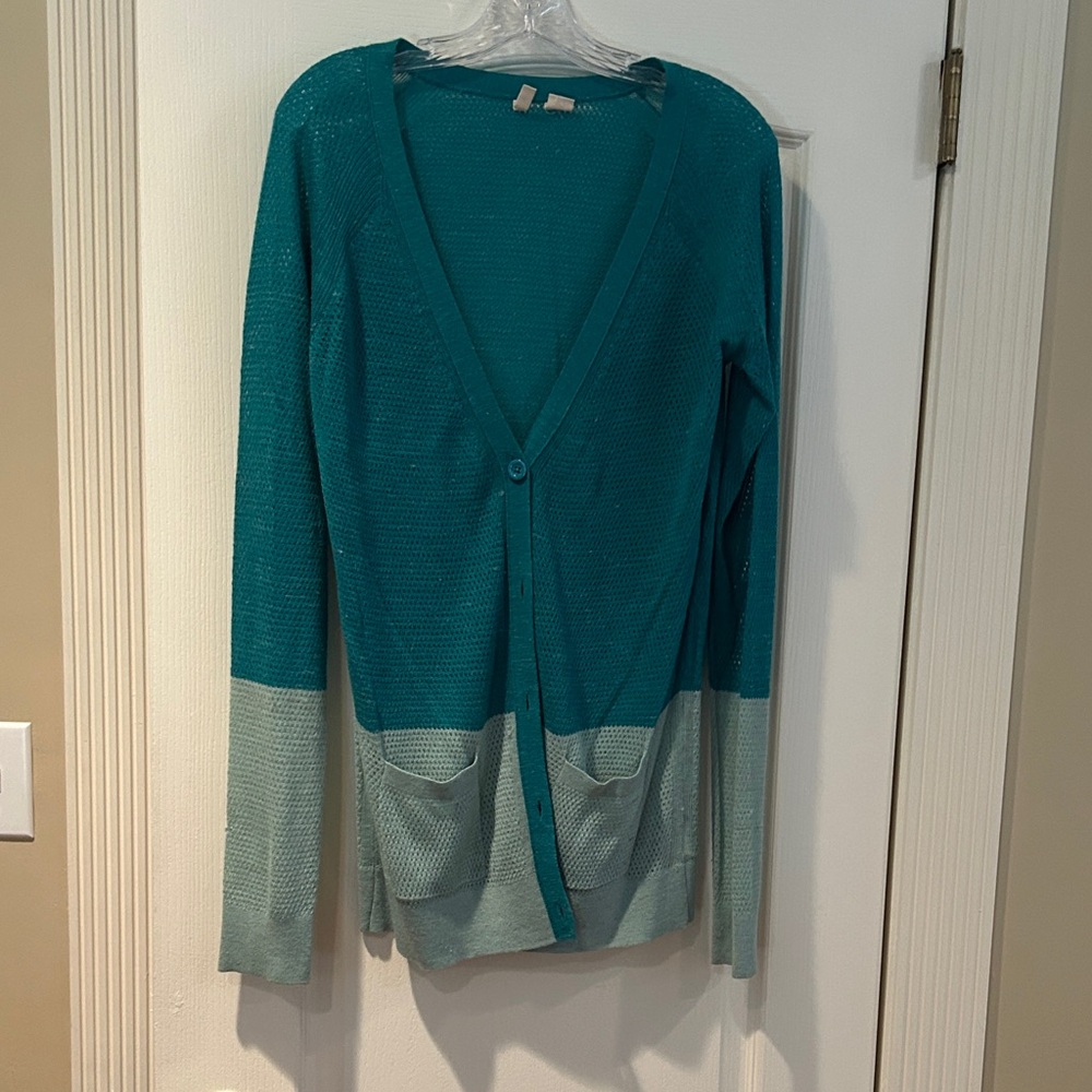 Elegant Teal Women's Cardigan